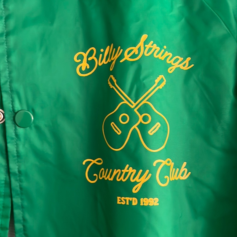 Billy Strings NWOT Country Club Jacket Kelly green size L